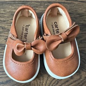 Carter's Tan Bow Dress Shoes for Kids